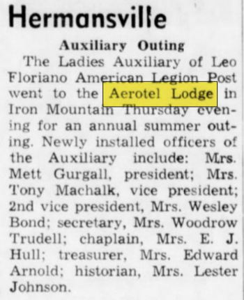 Aerotel Lodge - Aug 1964 Article